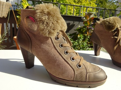 Paul green schuhe lammfell - green,