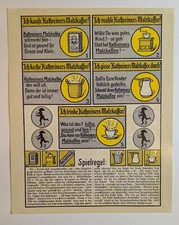 Kathreiner Malz Kaffee - Reprint Werbeplakat 30 x 24