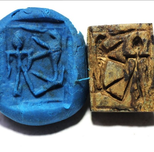 Altes ägypten steinsiegel - altes,