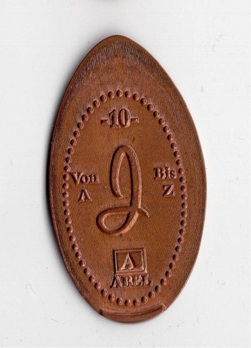 Elongated coin deutschland - coin,