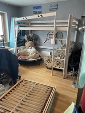 Weißes Hochbett Kinderbett