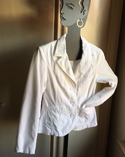 Blaser Kurzblaser Damen weiß Kord H&M Gr. 36 Kostümjacke schicke Sommerjacke