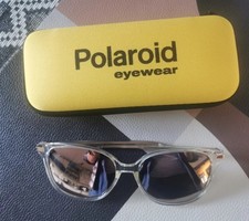 Original Polaroid Sonnenbrille rose gold verspiegelt transparent + Etui neu