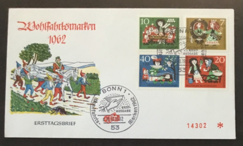 Alter fdc brd wohlfahrtsmarken - alter, fdc-brd