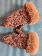 Leder und Lammfell Handschuhe