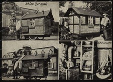 Düsseldorf-Benrath-Joh.-Riffelmann-Reisewohnhäusschen-Fahrrad-Anhänger-