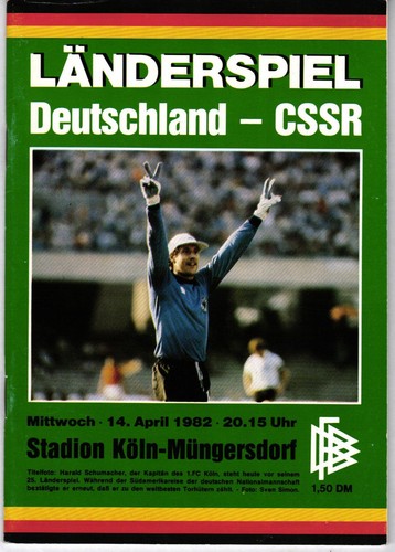 Länderspiel 1982 - länderspiel, 14.04.1982
