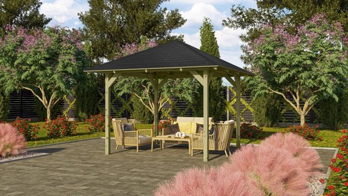 Pavillon holz gartenpavillon - pavillon,