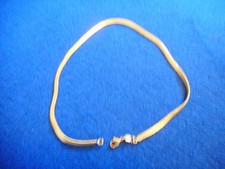 Flache Halskette Americ, Modeschmuck, goldfarben, ca. 40cm