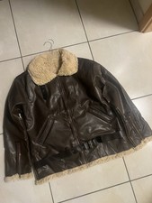 Kunstleder Jacke Braun Größe