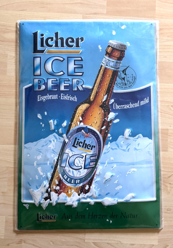 Licher ice beer blechschild - beer,
