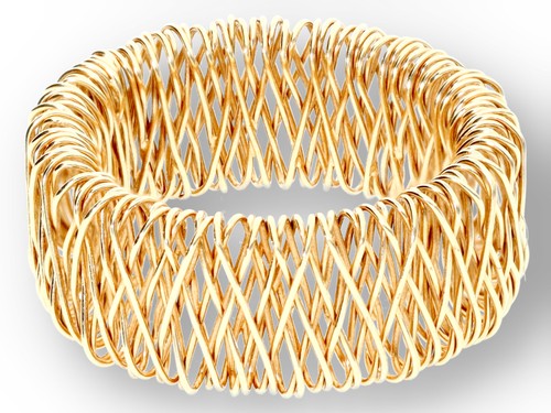 Damen ring geflecht in 585 - damen, "geflecht"