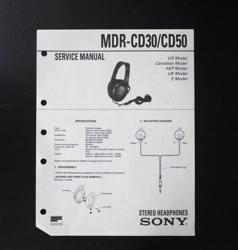 Original sony mdr cd30 - original,