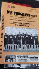 Eintracht Frankfurt  - Vfl Wolfsburg Match Programm 30.11.25 NEU Stadionheft