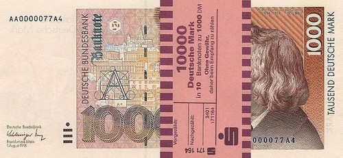 1000 geldscheine - dm,,