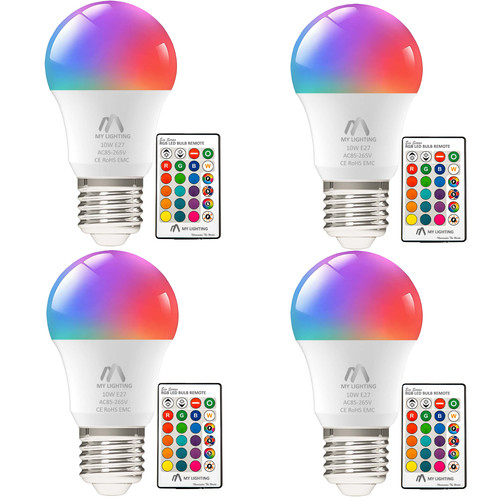 Rgb led leuchtmittel 10w - leuchtmittel, e27