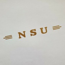 Aufkleber * NSU * gold *