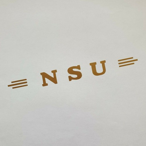 Aufkleber nsu gold - *, *