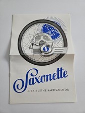 Saxonette 1938 Prospekt