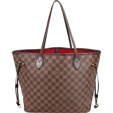 Louis Vuitton Damier Ebene Monogram Neverfull MM Shopper Handbag Tasche