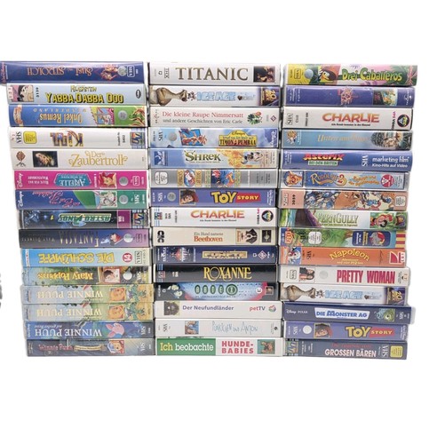 Titel vhs kassetten - titel:,