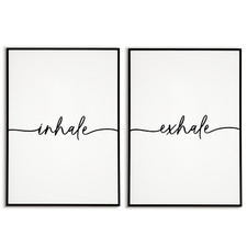 Inhale Exhale Poster - Yoga