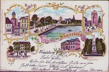 164191 AK Strzelce Krajenskie Friedeberg Neumark Litho 1902 Krieger-Denkmal Kgl.