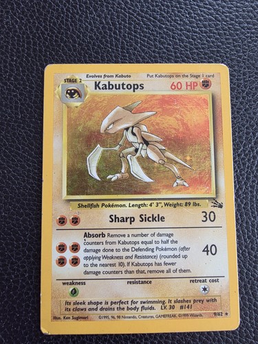 Kabutops pokémon karte - kabutops,