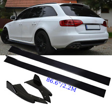86.6" Seitenschweller + Stoßstange Lippe Diffusor Heckspoiler Für Audi A4 B8