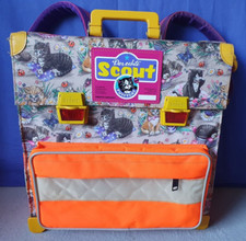 Der echte Scout Schulranzen Pussycat Vintage 90er Jahre bunt Katzen Bag Tasche