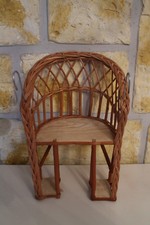 Puppenfahrradsitz aus Weide Puppe Kuscheltiere Korb Fahrradkorb Fahrrad Kind Neu