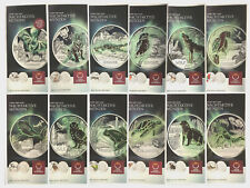 Österreich 12x Flyer/Folder zu 3 Euro Tier Taler Fledermaus-Flusskrebs - no coin