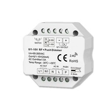 ISOLED 114460 Sys-Pro Push/Funk Mesh-Dimmer mit 0/1-10V Output und Switch 85-265