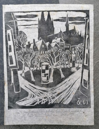 Original linolschnitt köln - original,