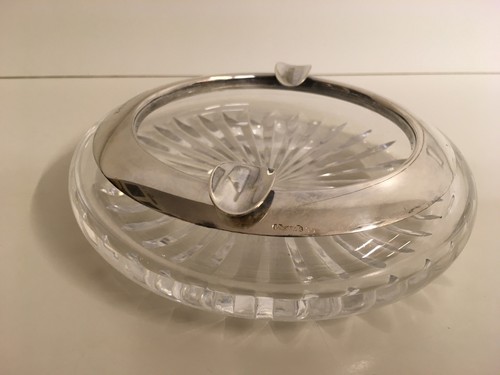 Aschenbecher kristall mit - aschenbecher,