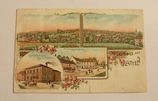 Litho Gruss aus Vlatten 1908