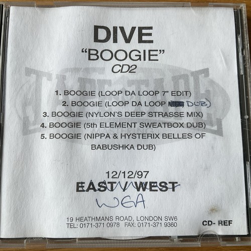 Dive boogie cd2 ref tape - cd-ref,