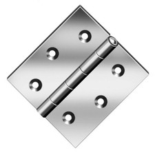 Scharnier käntig, verzinkt Edelstahl, DIN Scharniere, Möbelscharnier, Möbelband