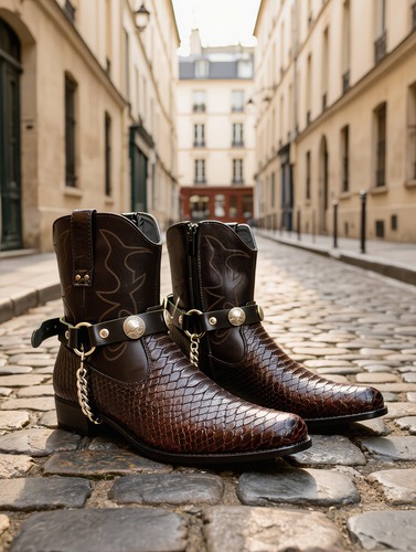 Herren stiefel ketten paar - stiefel,