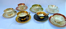 Konvolut 7 Sammeltassen Mokka 1 x Kobalt blau gold u.a.