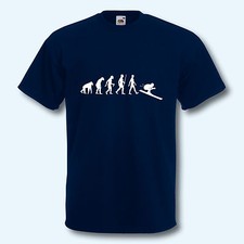 T-Shirt Evolution Skifahrer