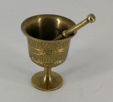 Kleiner Messing Mörser mit Pistill 7 cm Miniatur Kelch Mörser Apotheke
