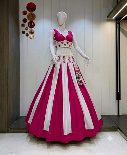 Damen lehenga bestickt - lehenga,