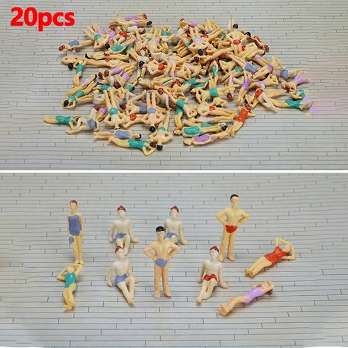 Detaillierte miniatur strand - detaillierte,