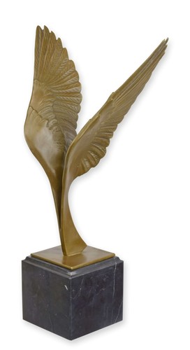 Bronzeskulptur mit steinsockel - bronzeskulptur,