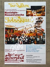 XXL Werbe Foto DER GOLDENE TOBOGGAN Scherphof - Kirmes Schausteller  Bewerbung
