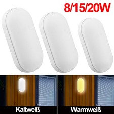 LED Feuchtraumleuchte Wandlampe Mit Bewegungsmelder Ovalleuchte Kellerleuchte DE