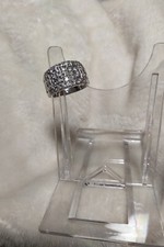 TOVA diamonique ring Silber Gr ca 18 QVC