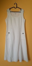 Kleid Gr. 42 weiß Leinen