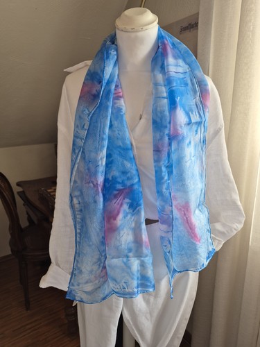 Long silk scarf - scarf, in